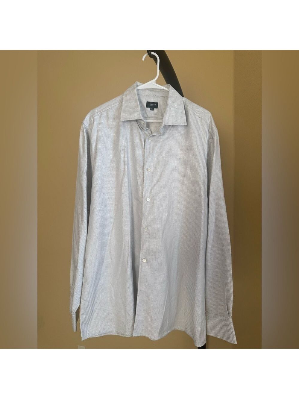 White Cotton Dress Shirt Classic Formal